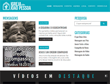 Tablet Screenshot of igrejaemjoaopessoa.org